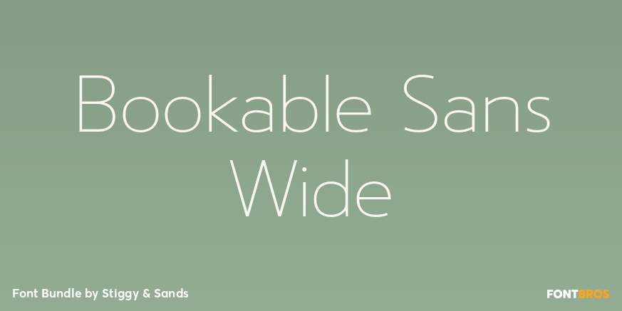 Bookable Sans Wide Poster
