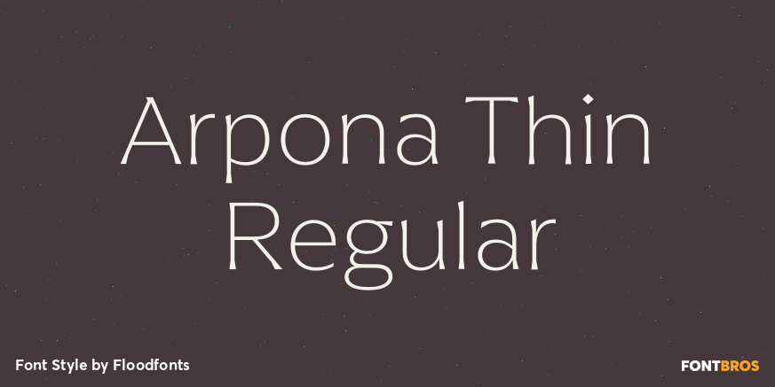 Arpona Thin Regular Poster