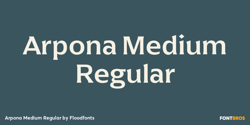 Arpona Medium Regular Poster