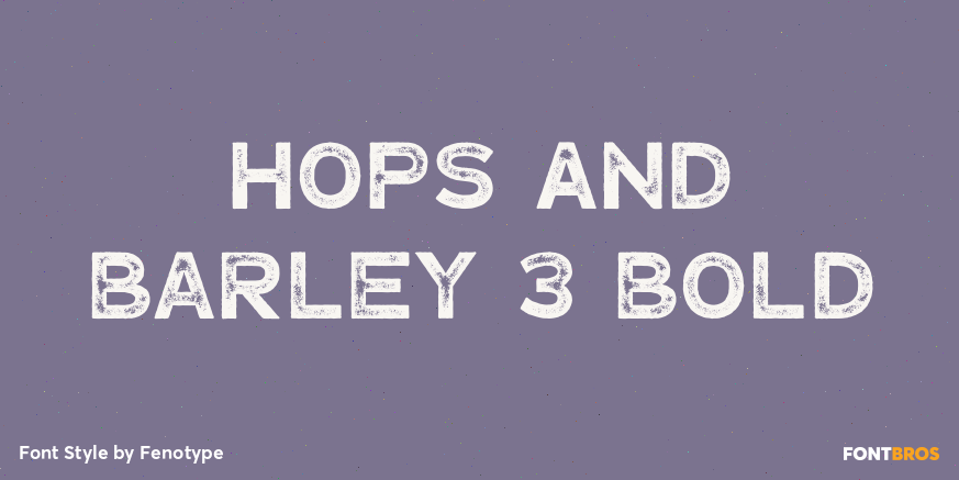 Hops And Barley 3 Bold Poster