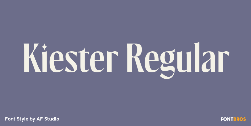 Kiester Regular Poster