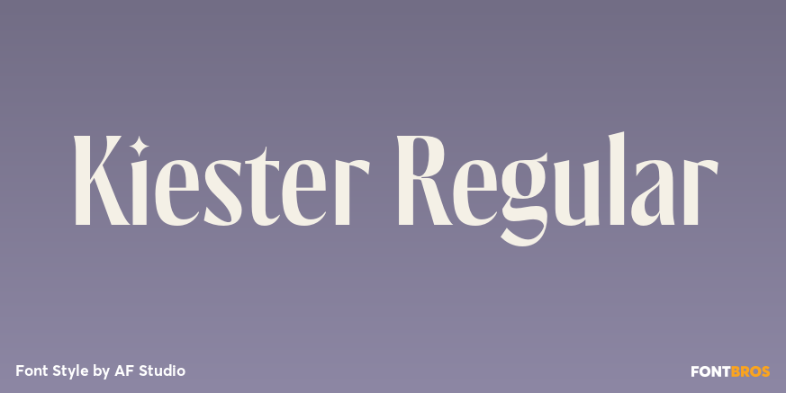 Kiester Regular Poster