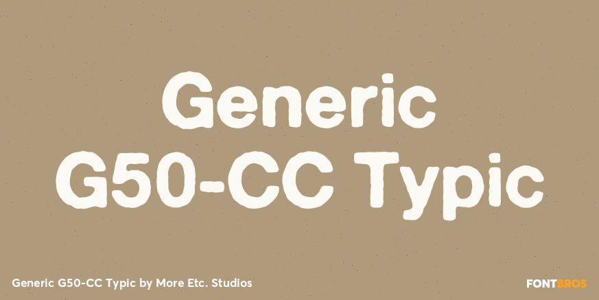 Generic G50-CC Typic Poster