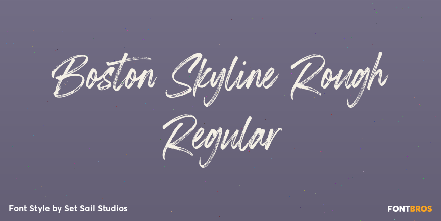 Boston Skyline Rough Regular Poster