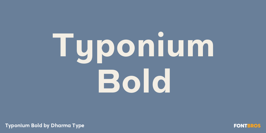 Typonium Bold Poster