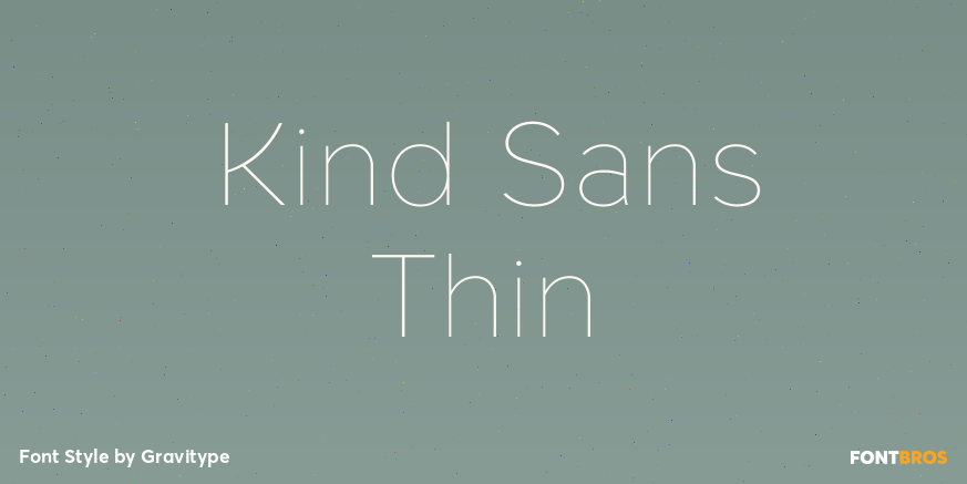 Kind Sans Thin Poster
