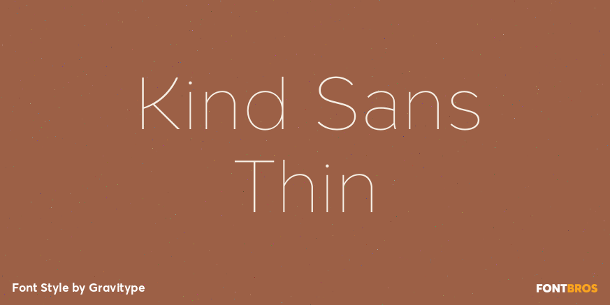 Kind Sans Thin Poster