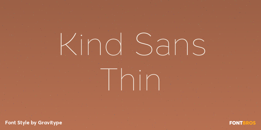 Kind Sans Thin Poster