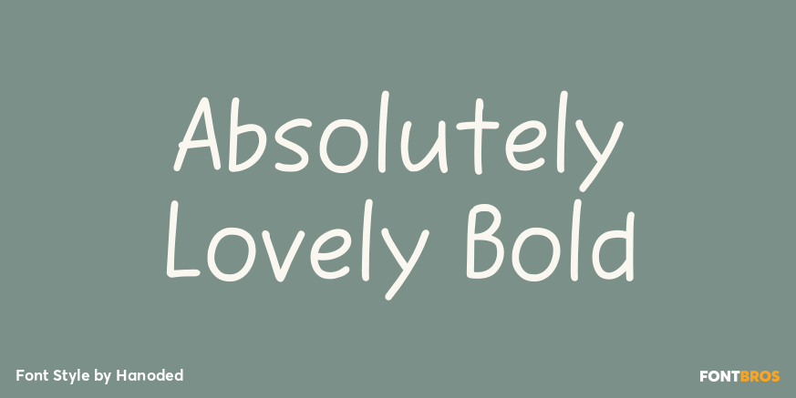 Absolutely Lovely Bold Poster