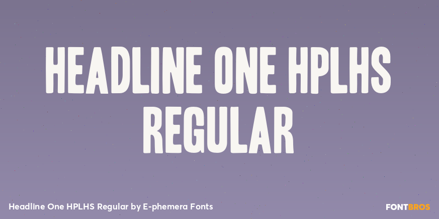 Headline One HPLHS Regular Poster