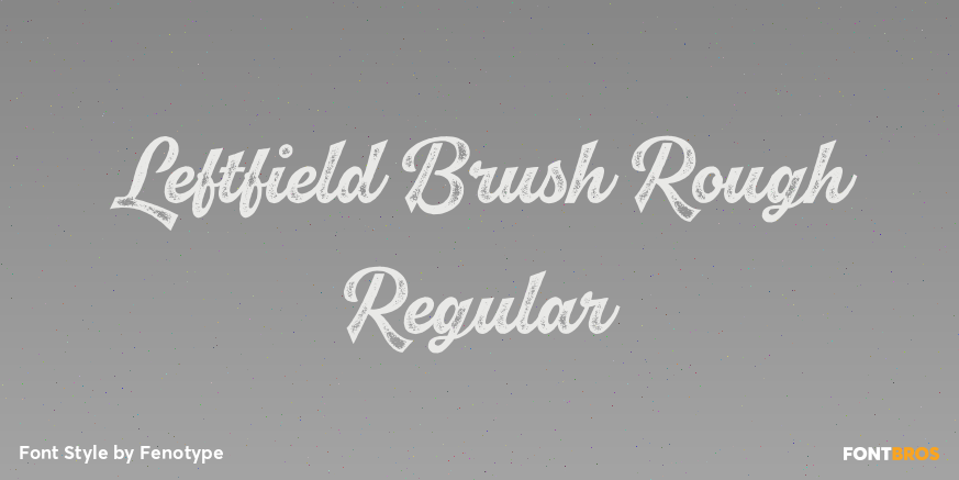Leftfield Brush Rough Regular Poster