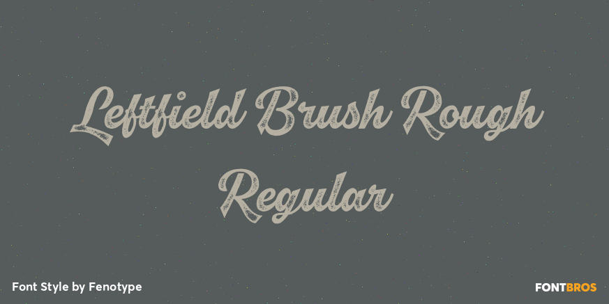 Leftfield Brush Rough Regular Poster
