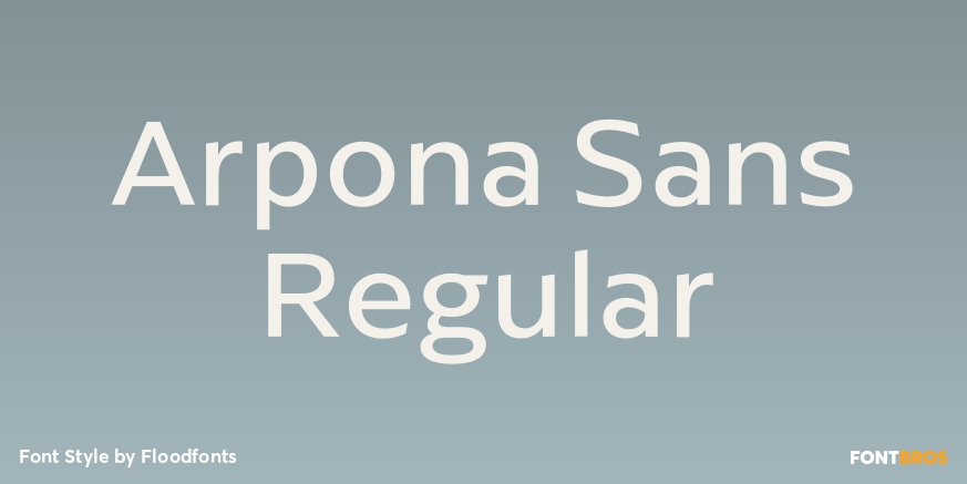Arpona Sans Regular Poster