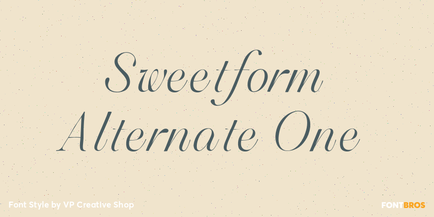 Sweetform Alternate One Poster