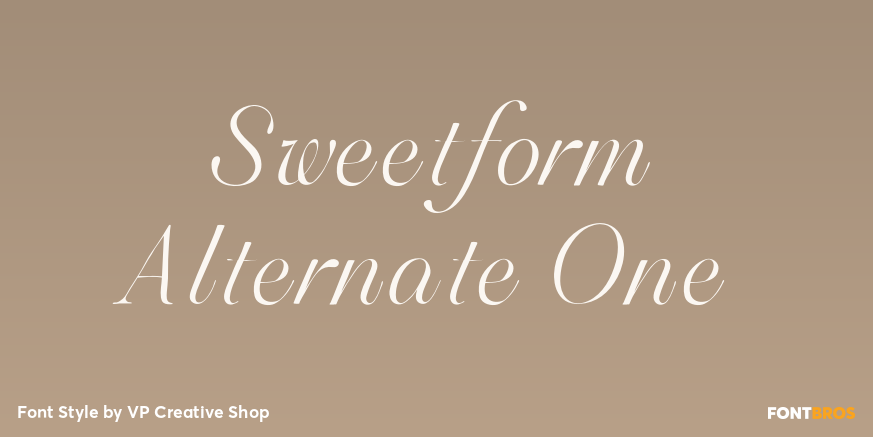 Sweetform Alternate One Poster