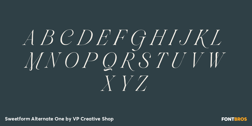 Sweetform Alternate One Font Poster #2