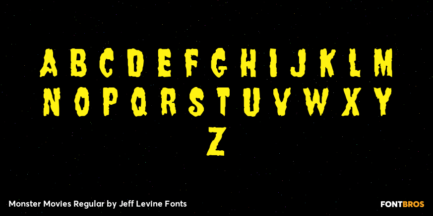Monster Movies Regular Font Poster #2