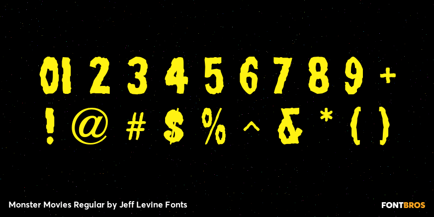 Monster Movies Regular Font Poster #4