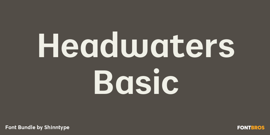 Headwaters Basic Font Poster #1