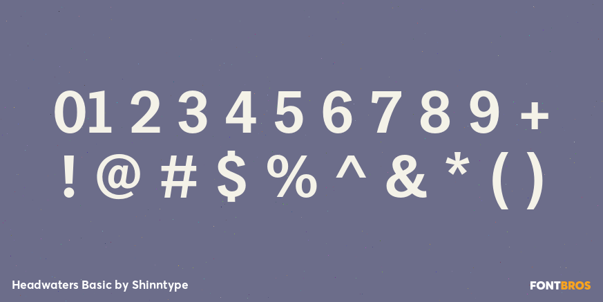 Headwaters Basic Font Poster #1