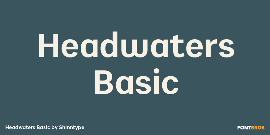 Headwaters Basic Font Poster #1