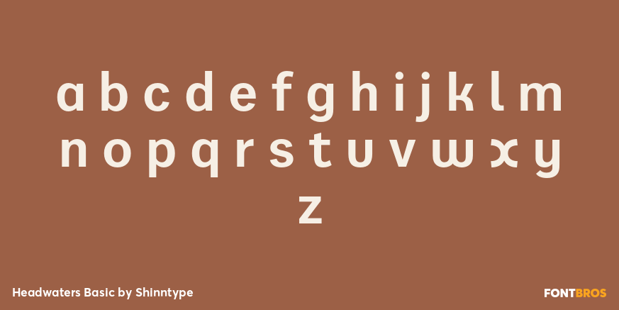 Headwaters Basic Font Poster #3