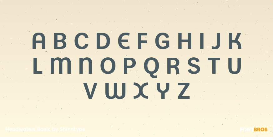 Headwaters Basic Font Poster #1