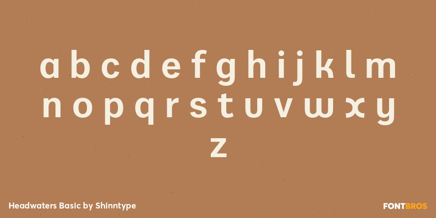 Headwaters Basic Font Poster #1