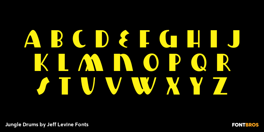 Jungle Drums Font Poster #3