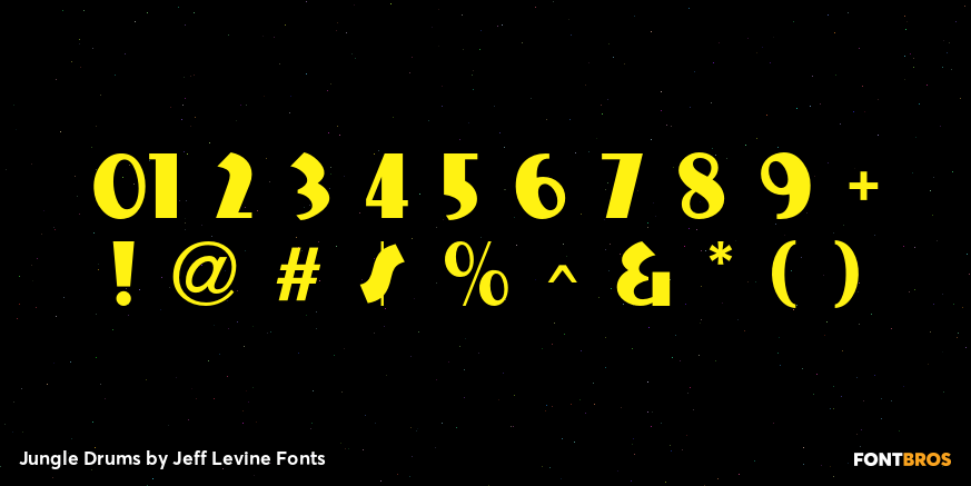 Jungle Drums Font Poster #4