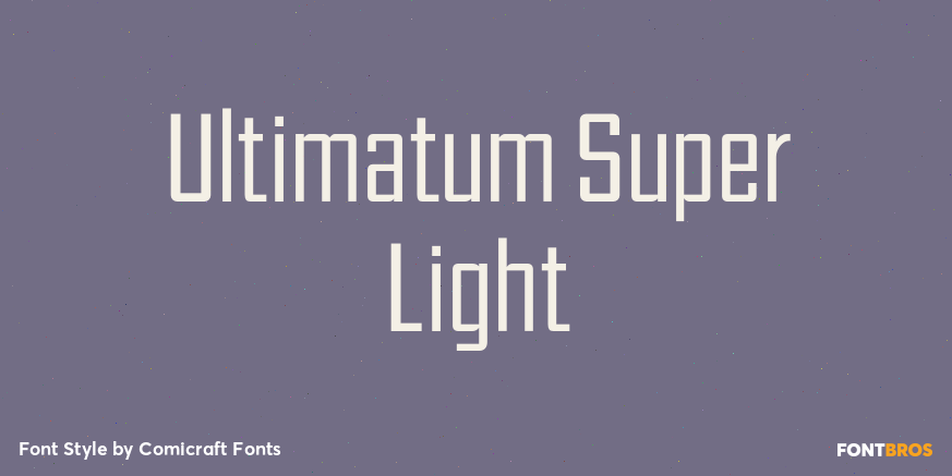 Ultimatum Super Light Poster
