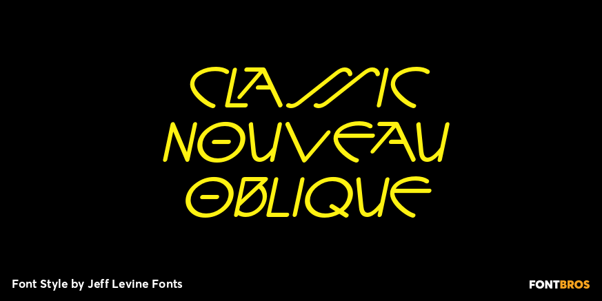 Classic Nouveau Oblique Poster