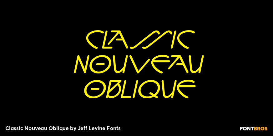 Classic Nouveau Oblique Poster