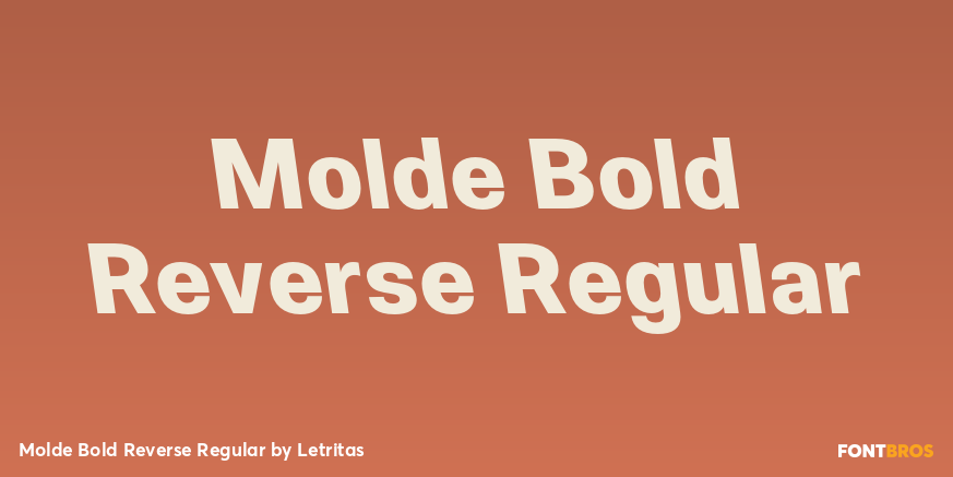 Molde Bold Reverse Regular Font Poster #1