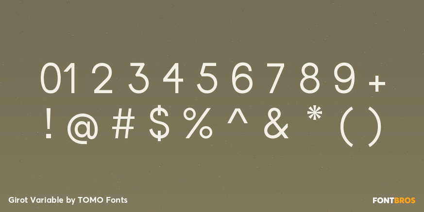 Girot Variable Font Poster #1