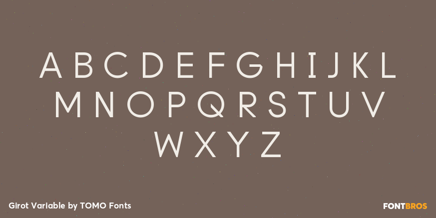 Girot Variable Font Poster #2