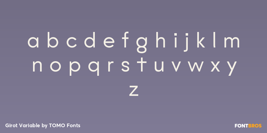 Girot Variable Font Poster #3