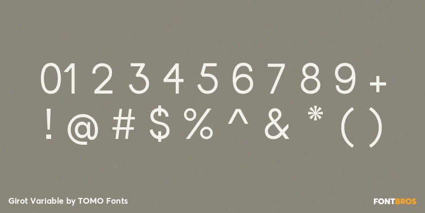 Girot Variable Font Poster #4