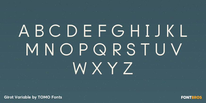 Girot Variable Font Poster #1