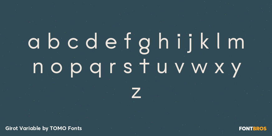 Girot Variable Font Poster #1
