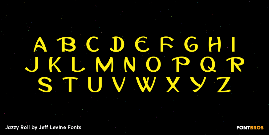 Jazzy Roll Font Poster #3