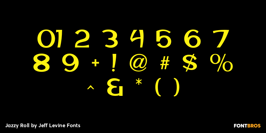 Jazzy Roll Font Poster #4