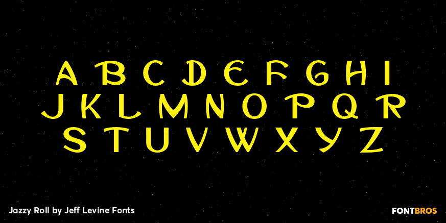Jazzy Roll Font Poster #1