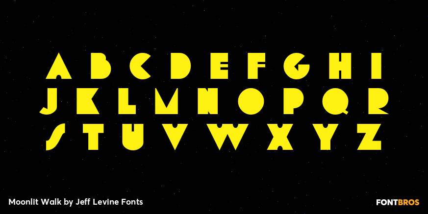 Moonlit Walk Font Poster #3