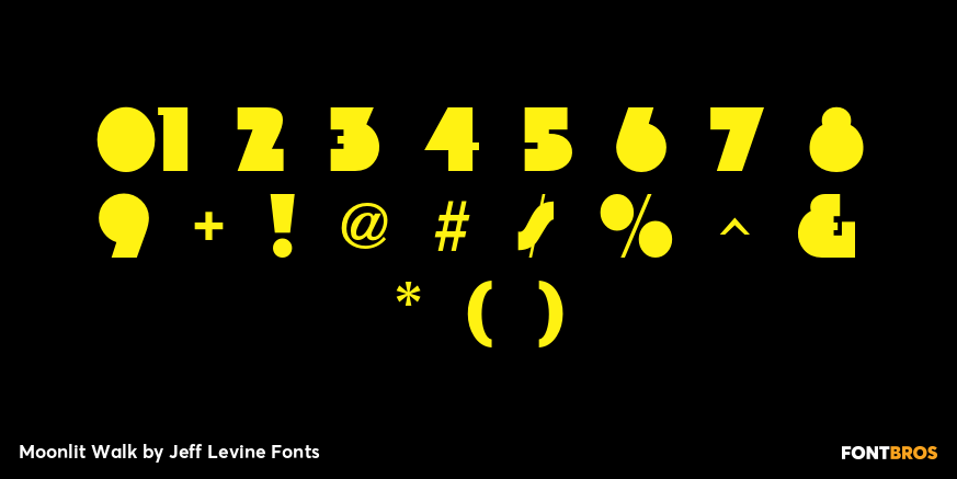 Moonlit Walk Font Poster #4