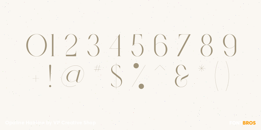 Opaline Hairline Font Poster #1