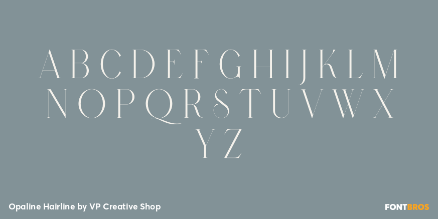 Opaline Hairline Font Poster #1