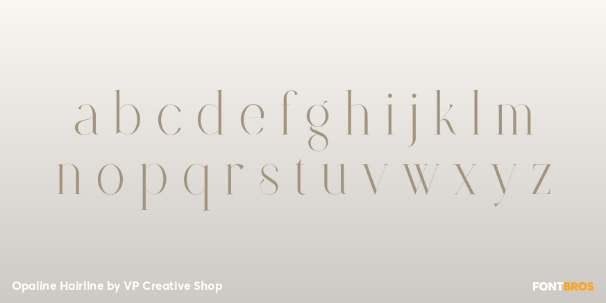Opaline Hairline Font Poster #1