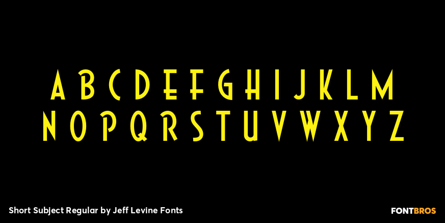 Short Subject Regular Font Poster #2