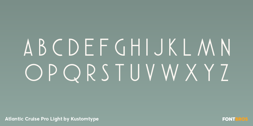 Atlantic Cruise Pro Light Font Poster #2
